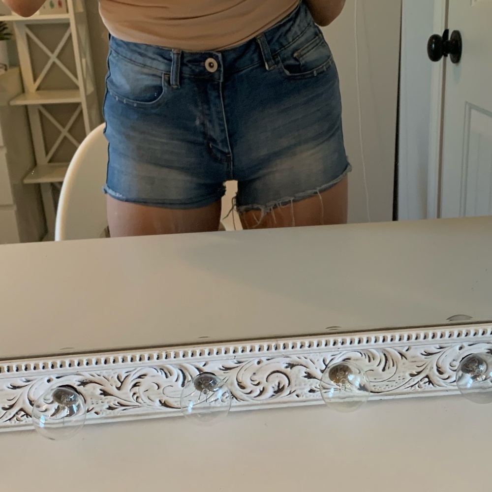 Denim shorts